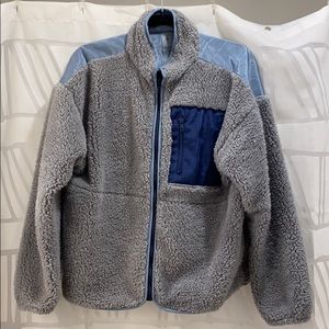 COPY - Electric & Rose Sherpa and mesh zip up.